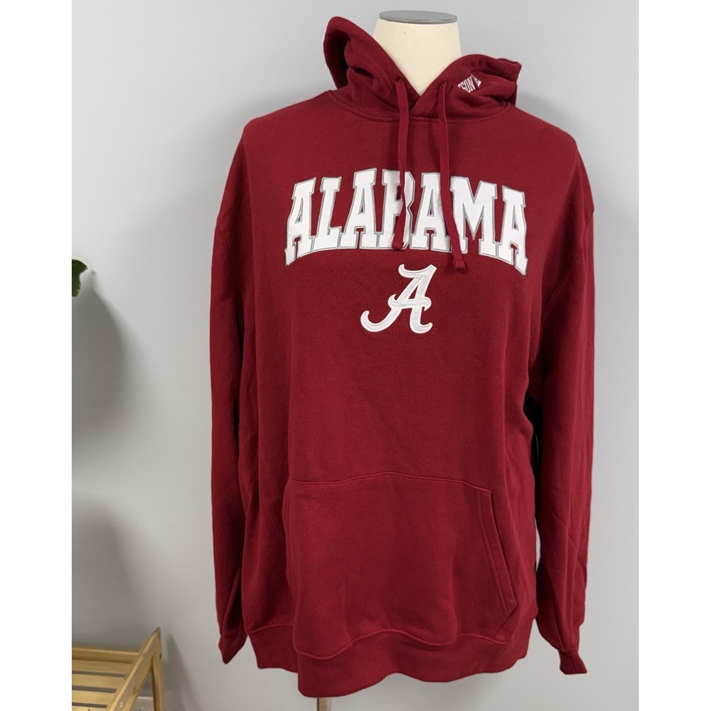 NWT Alabama Crimson Tide Hoodie Men's 4XL Stitched Logo Colosseum Roll Tide